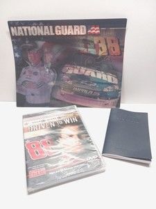 National Guard Dale Earnhardt, Jr. NASCAR 3 Piece Race Fan Lot Driven To Win DVD